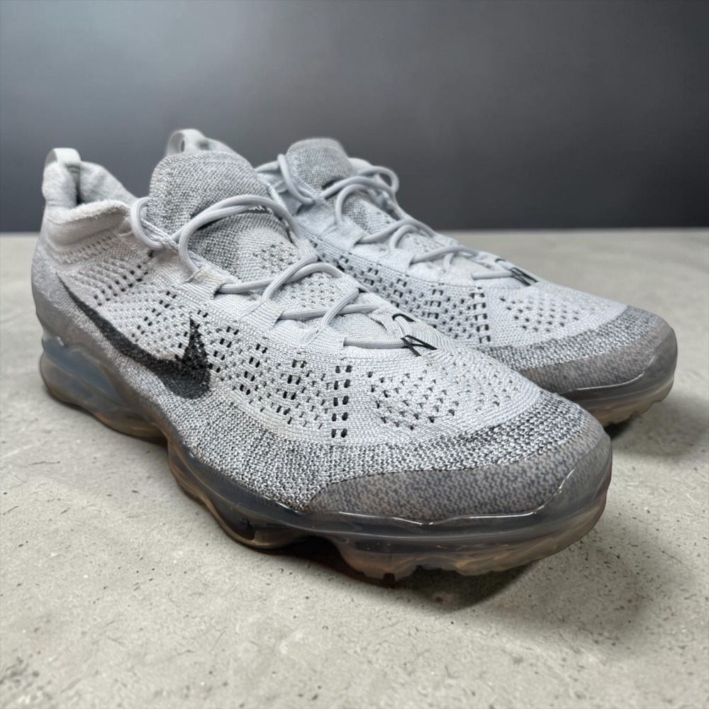 Nike Air VaporMax 2023 Flyknit Mens 15 Pure Platinum Anthracite DV1678-004